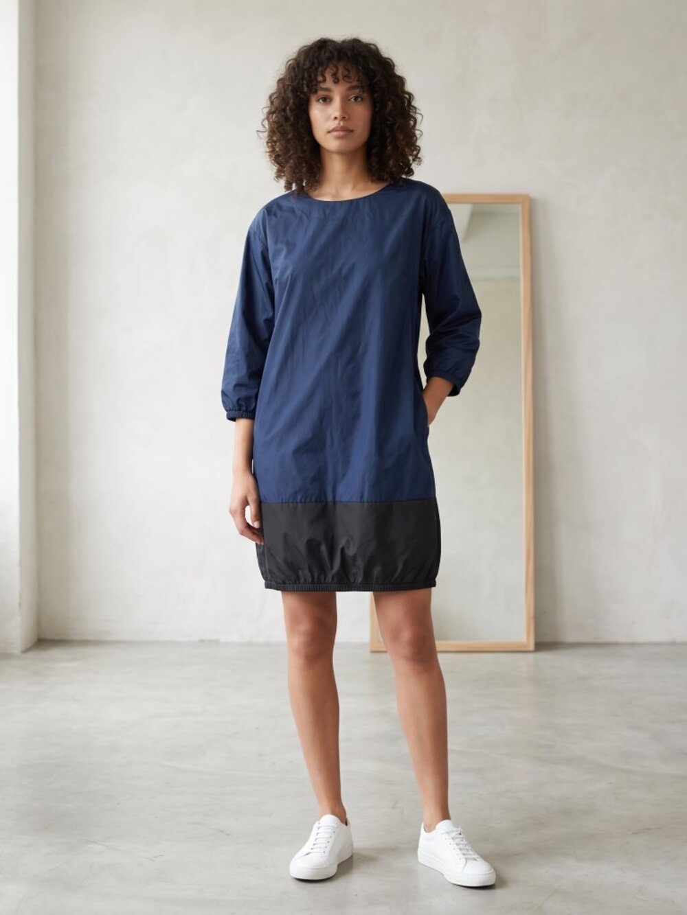 Planet Lauren G Blue Navy and black nylon dress size small